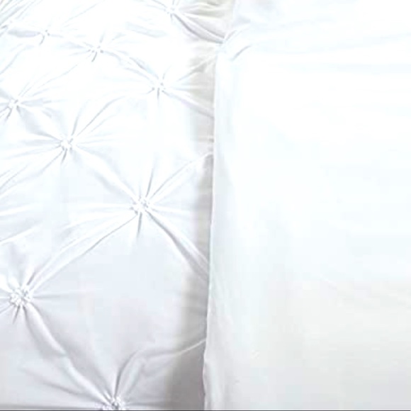 Luxury Duvet COVER Set KING 3pc. White NEW - Picture 2 of 6